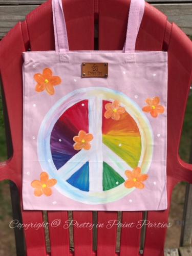 Pink Peace Tote